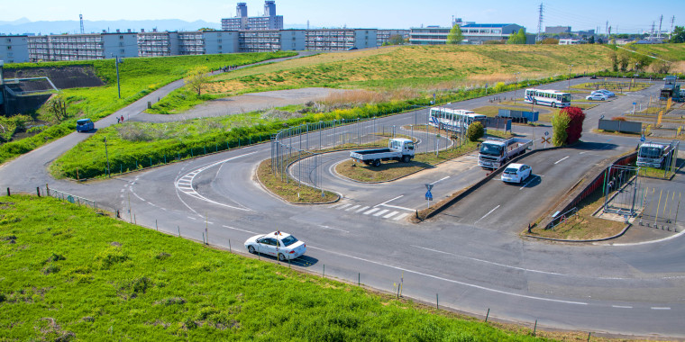 大型車が多い教習コース