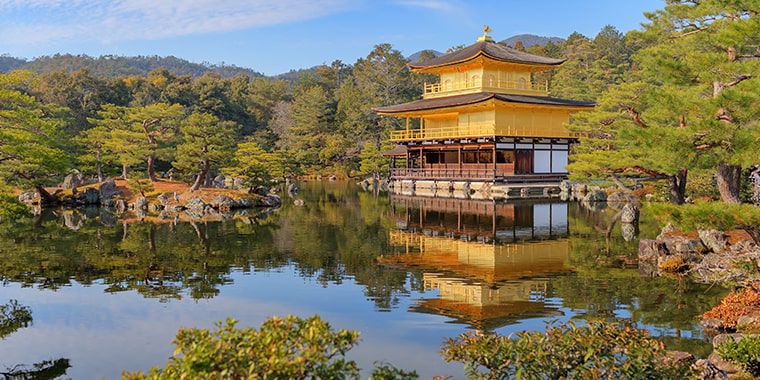 金閣寺の風景