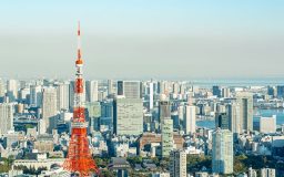 東京タワーと街並み